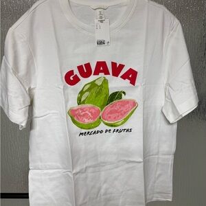 White 'Guava' Graphic Tee